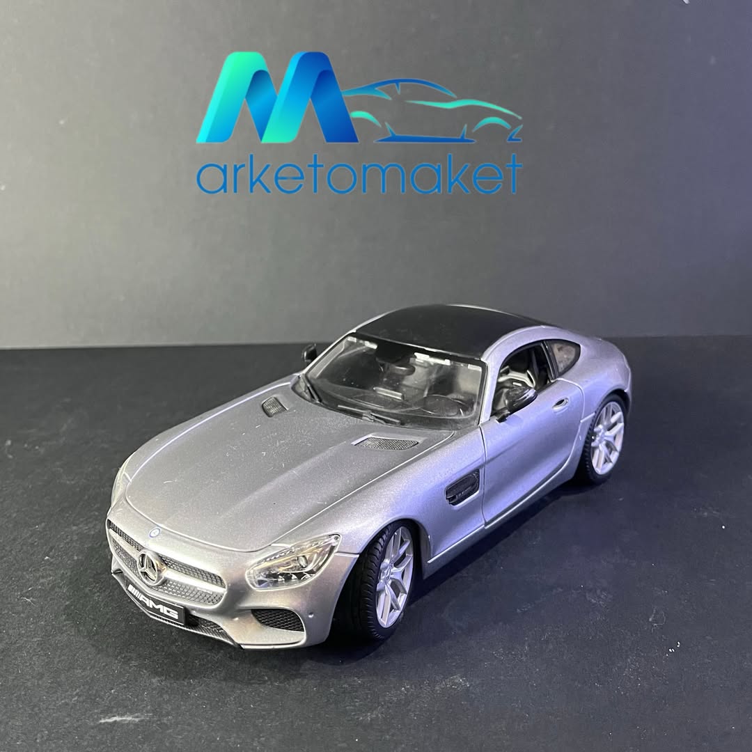 ماکت MercedesBenz AMG GT R برند Maisto | مقیاس 1/18 | رنگ نقره‌ای
